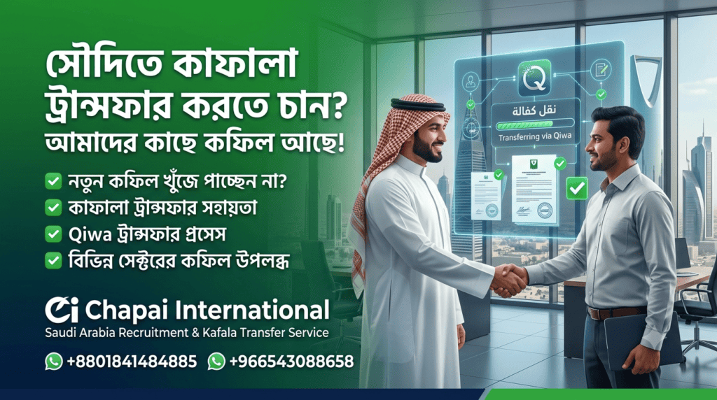 সৌদি আরব কাফালা ট্রান্সফার এবং কফিল সরবরাহ সেবা ২০২৬ - Chapai International