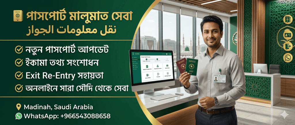 পাসপোর্ট মালুমাত সেবা সৌদি আরব